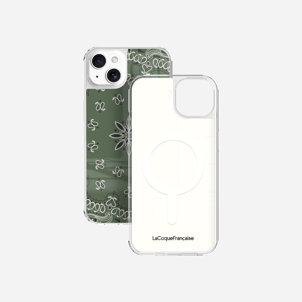Coque Sans Anneaux Imprimee Bandana Kaki