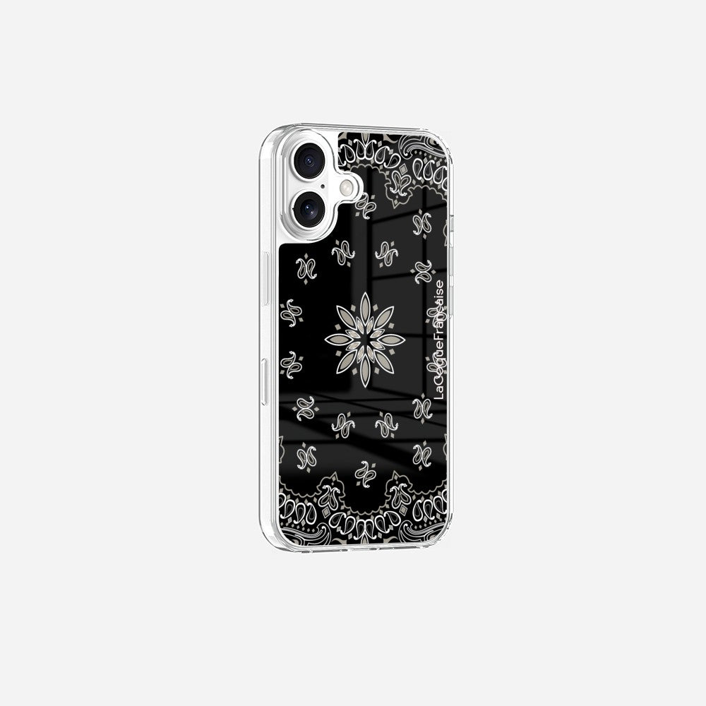 Coque Sans Anneaux Imprimee Bandana Noir