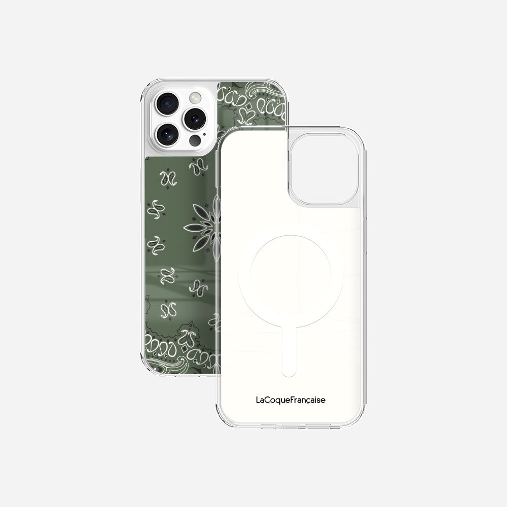 Coque Sans Anneaux Imprimee Bandana Kaki