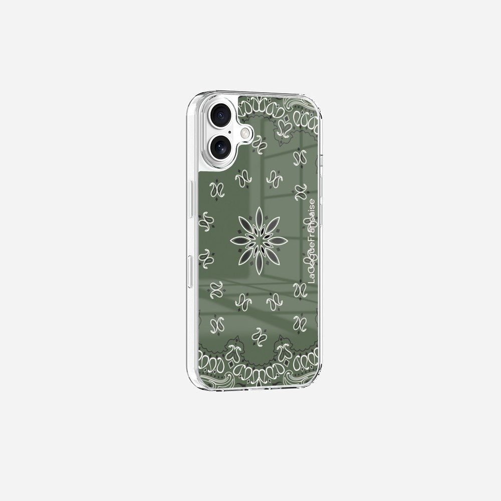 Coque Sans Anneaux Imprimee Bandana Kaki