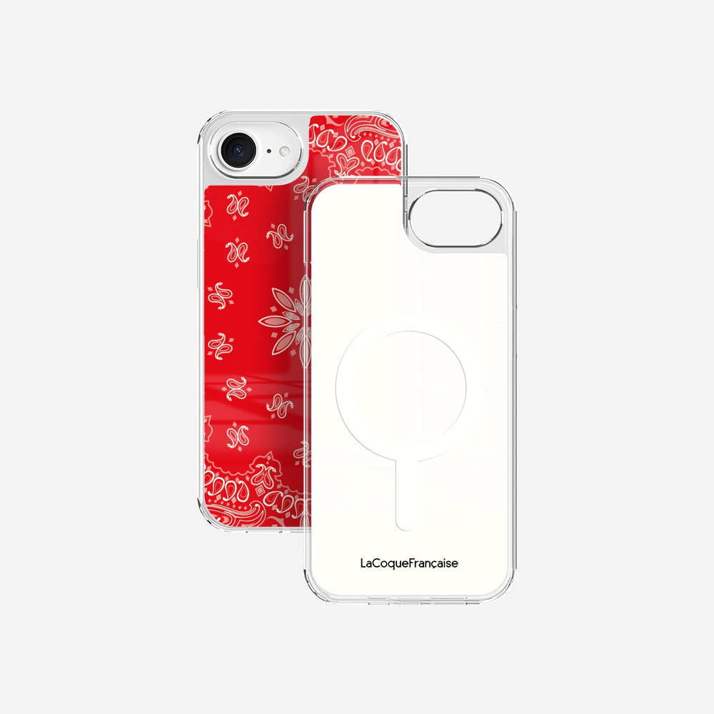 Coque Sans Anneaux Imprimee Bandana Rouge