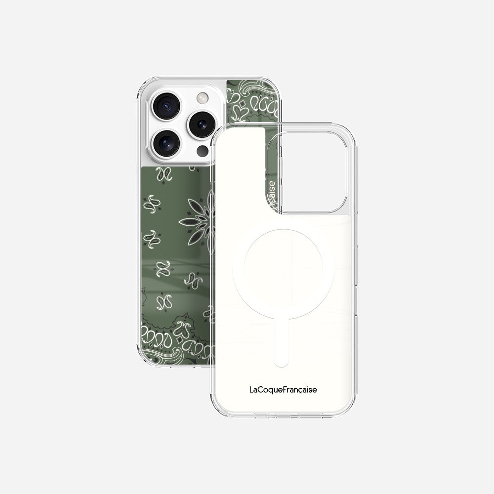 Coque Sans Anneaux Imprimee Bandana Kaki