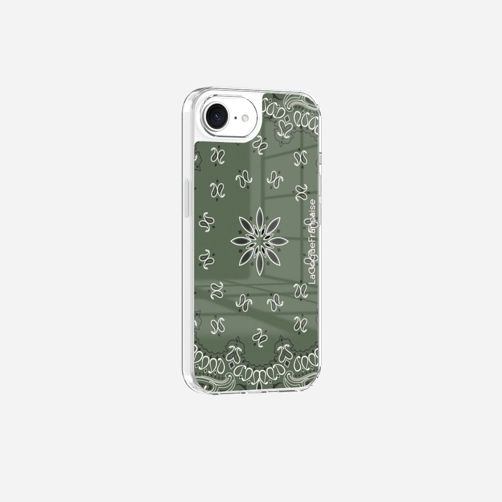 Coque Sans Anneaux Imprimee Bandana Kaki