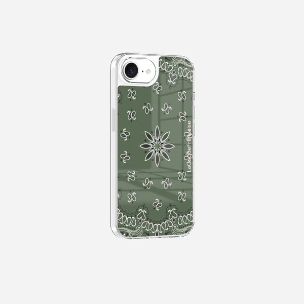 Coque Sans Anneaux Imprimee Bandana Kaki