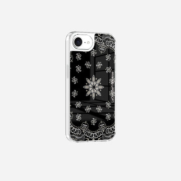 Coque Sans Anneaux Imprimee Bandana Noir