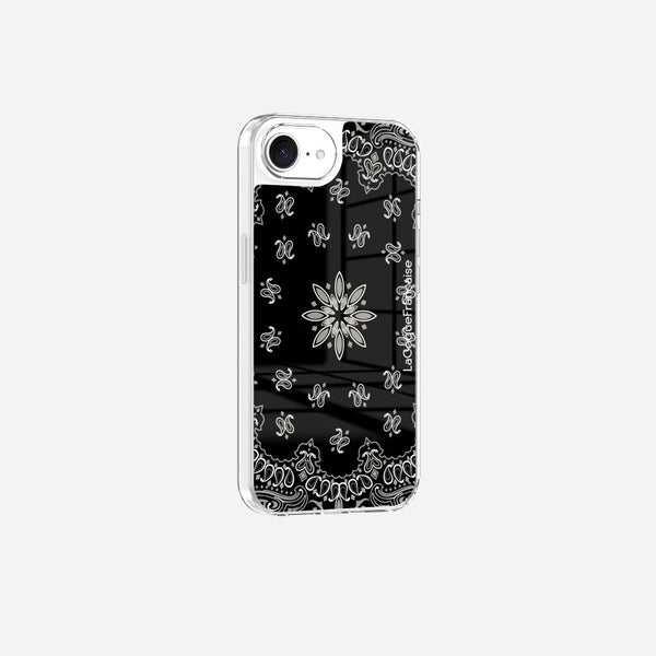 Coque Sans Anneaux Imprimee Bandana Noir