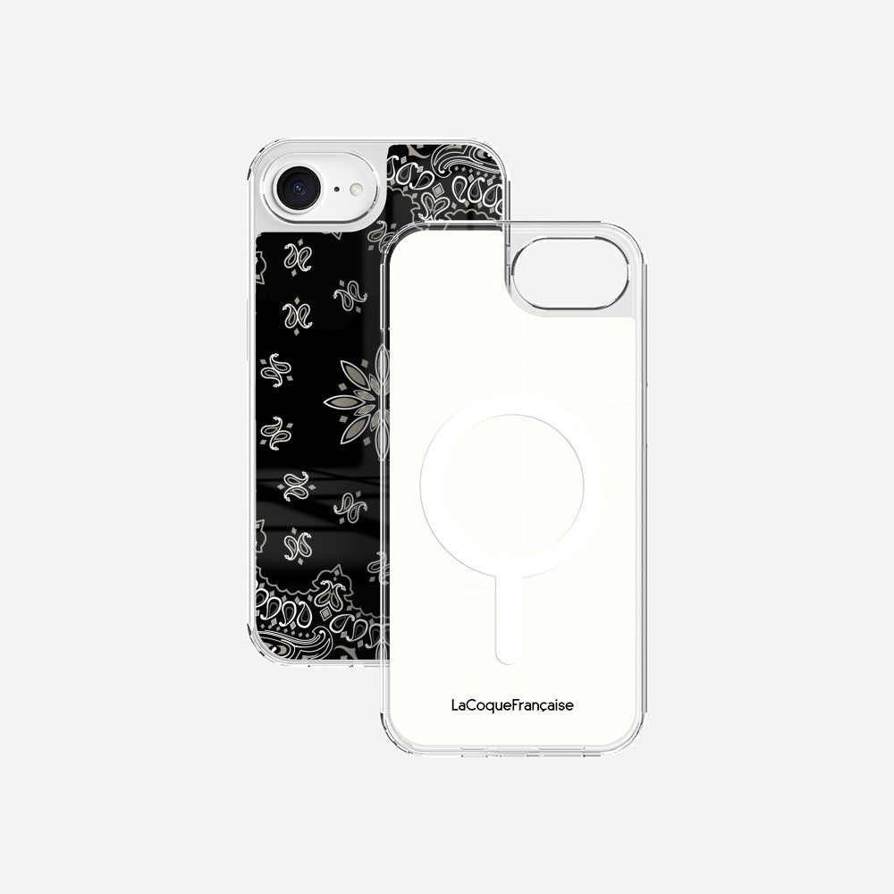 Coque Sans Anneaux Imprimee Bandana Noir