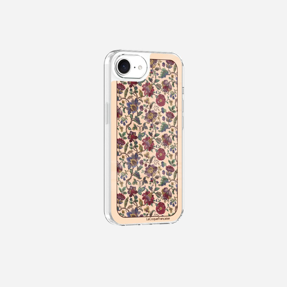 Coque Sans Anneaux Imprimee Foulard Fleurs Rouges