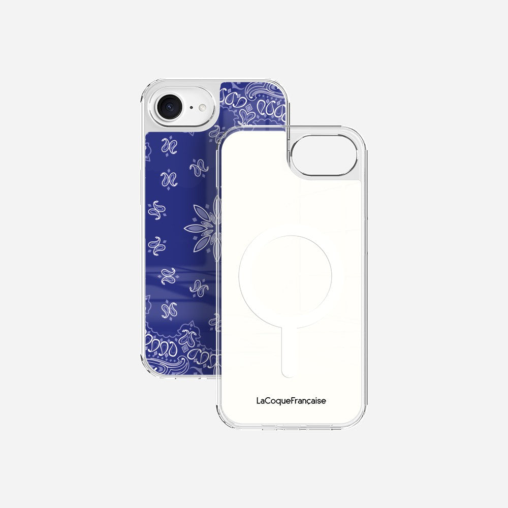 Coque Sans Anneaux Imprimee Bandana Bleu