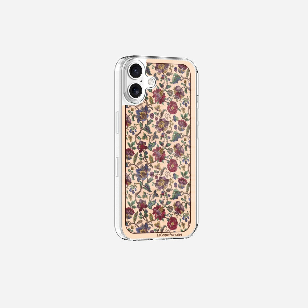 Coque Sans Anneaux Imprimee Foulard Fleurs Rouges