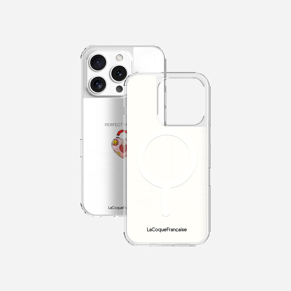 Ringless Case with Heart Lock Print