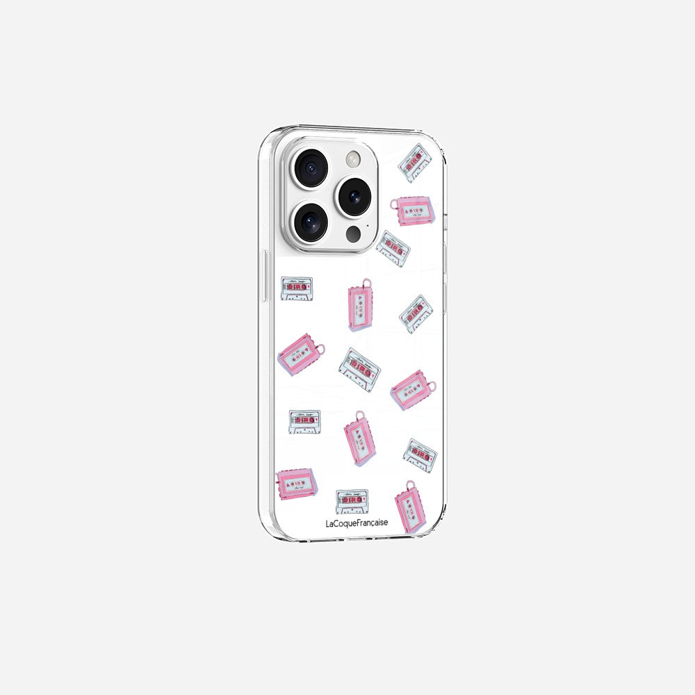 Coque Sans Anneaux Imprimee Walkman & Cassette