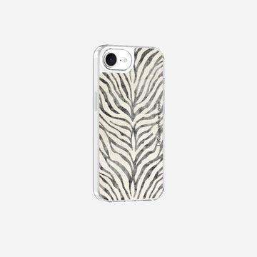 Coque Sans Anneaux Imprimee Zebre Noir