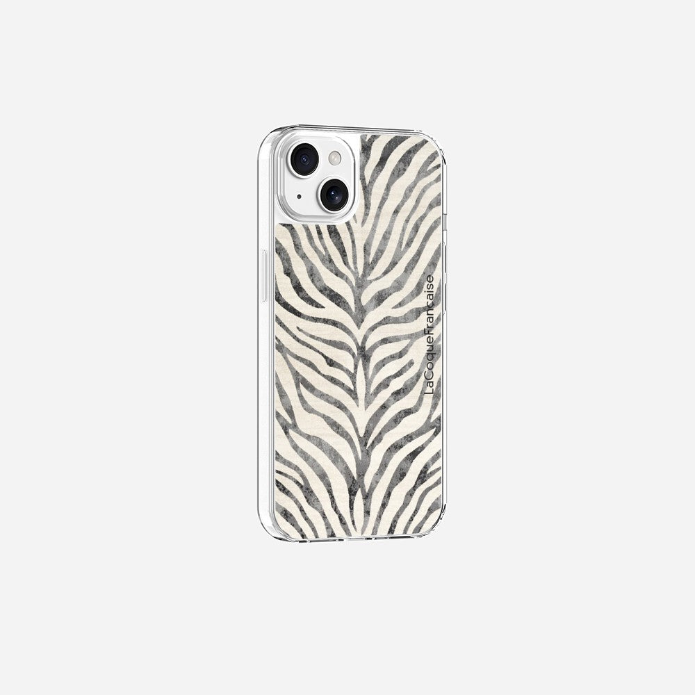Coque Sans Anneaux Imprimee Zebre Noir