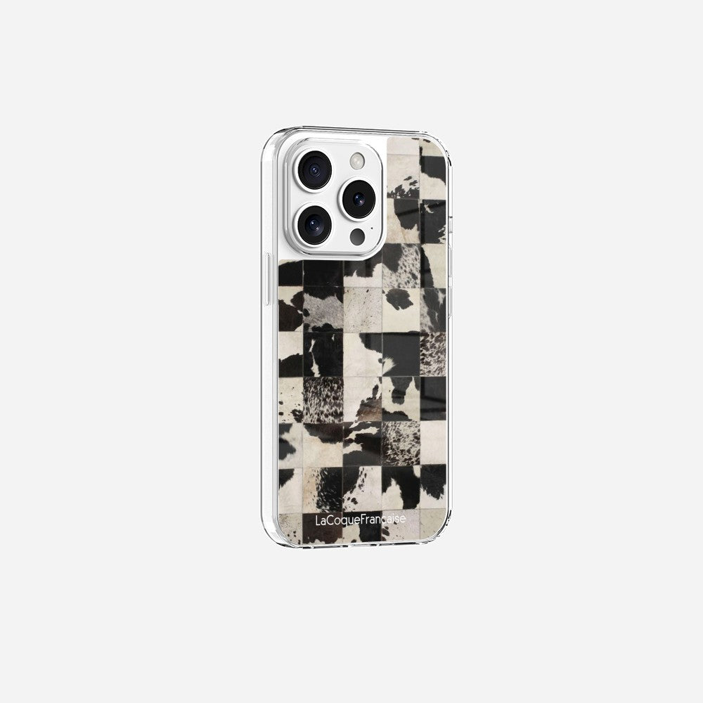 Coque Sans Anneaux Imprimee Mosaique Vache