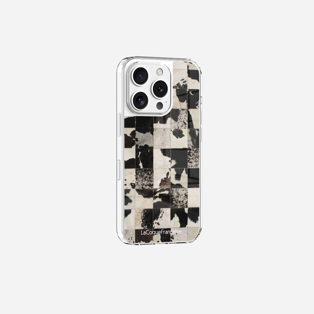 Coque Sans Anneaux Imprimee Mosaique Vache