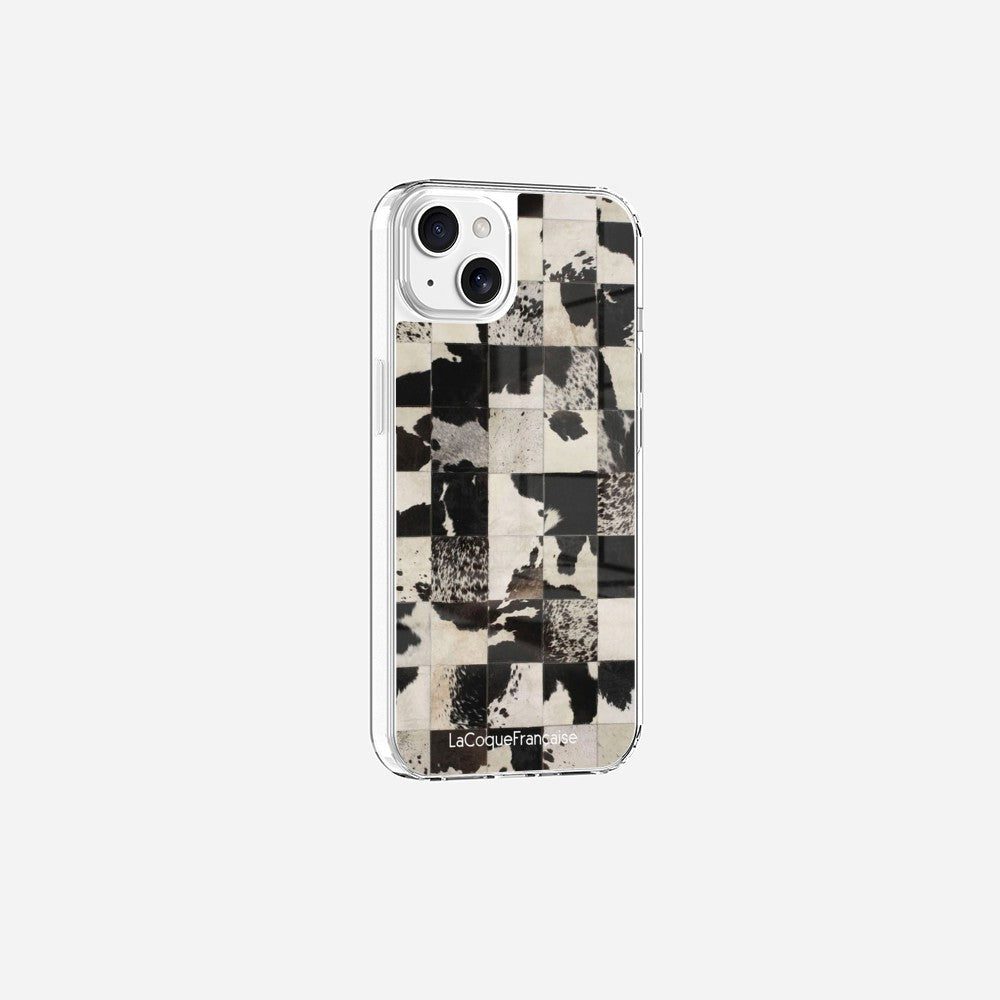 Coque Sans Anneaux Imprimee Mosaique Vache