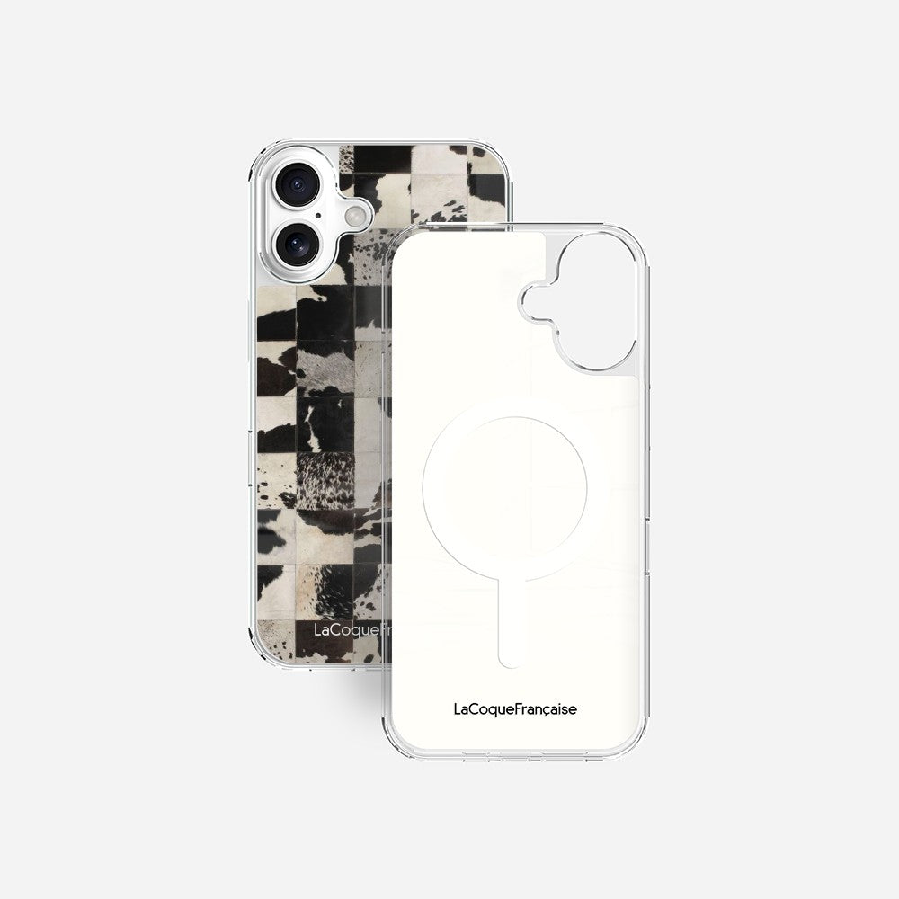 Coque Sans Anneaux Imprimee Mosaique Vache