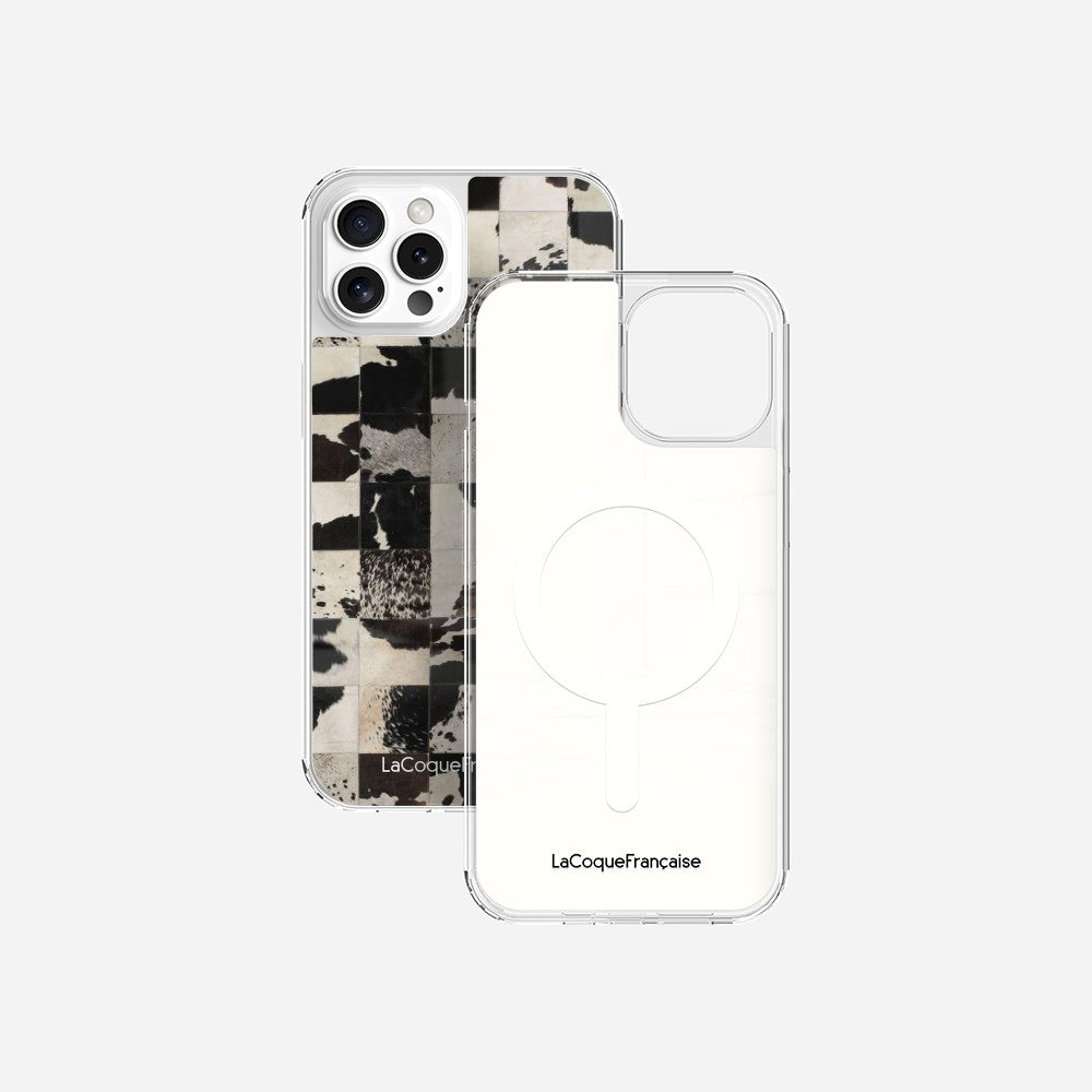 Coque Sans Anneaux Imprimee Mosaique Vache