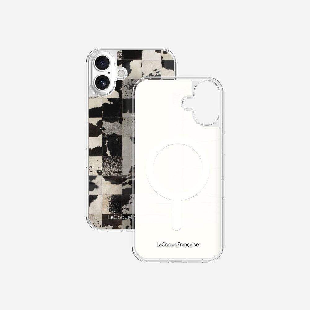 Coque Sans Anneaux Imprimee Mosaique Vache