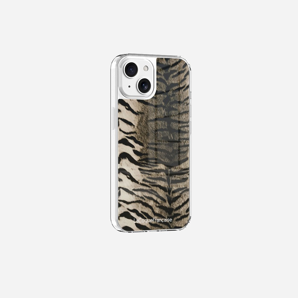 Coque Sans Anneaux Imprimee Zebre Gris