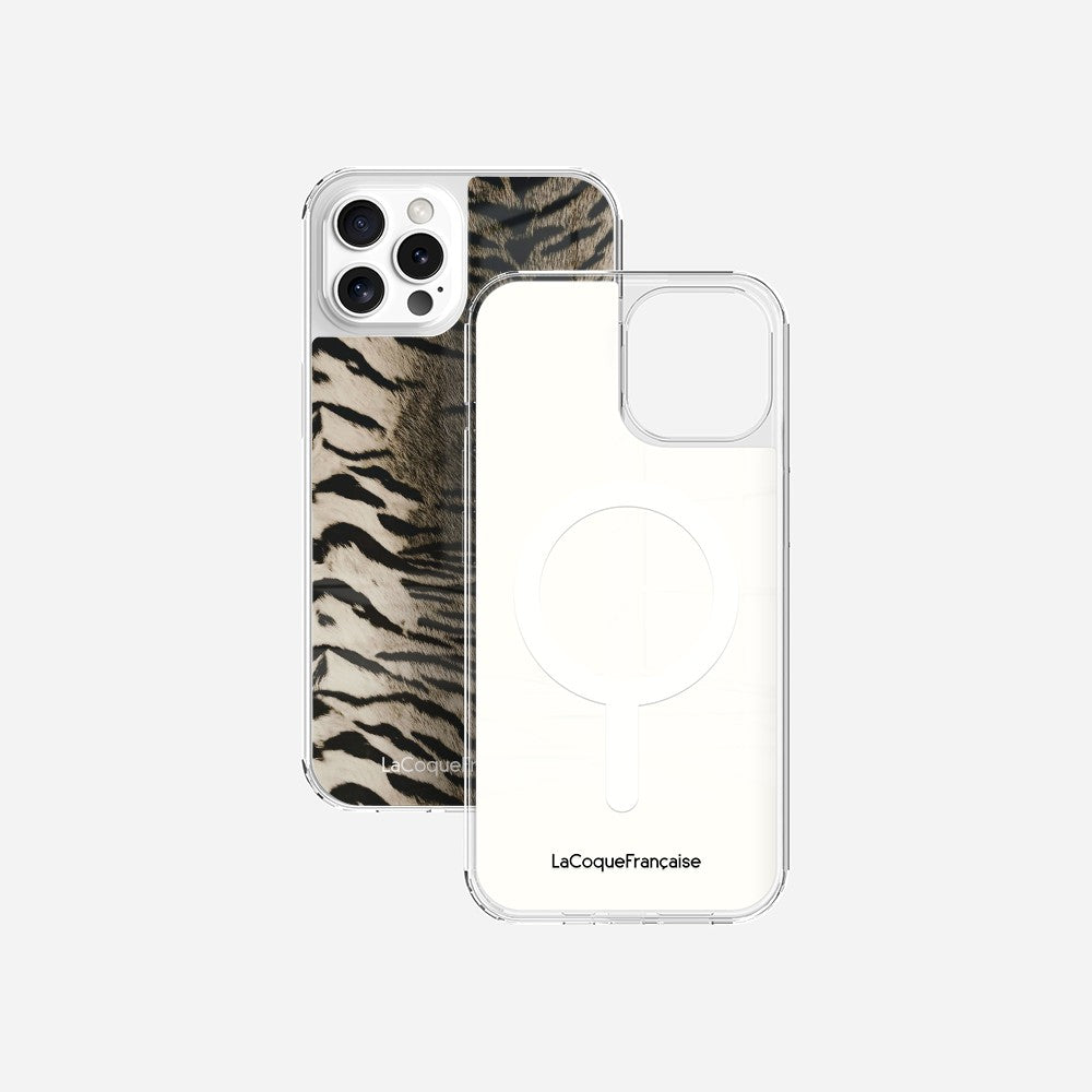 Coque Sans Anneaux Imprimee Zebre Gris - 39