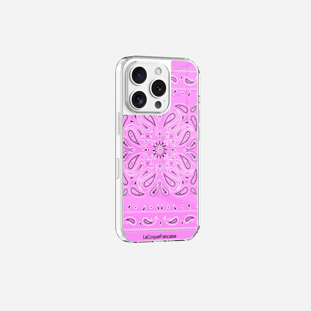 Coque Sans Anneaux Imprimee Bandana Rose