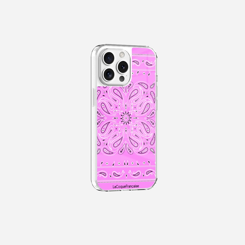 Coque Sans Anneaux Imprimee Bandana Rose
