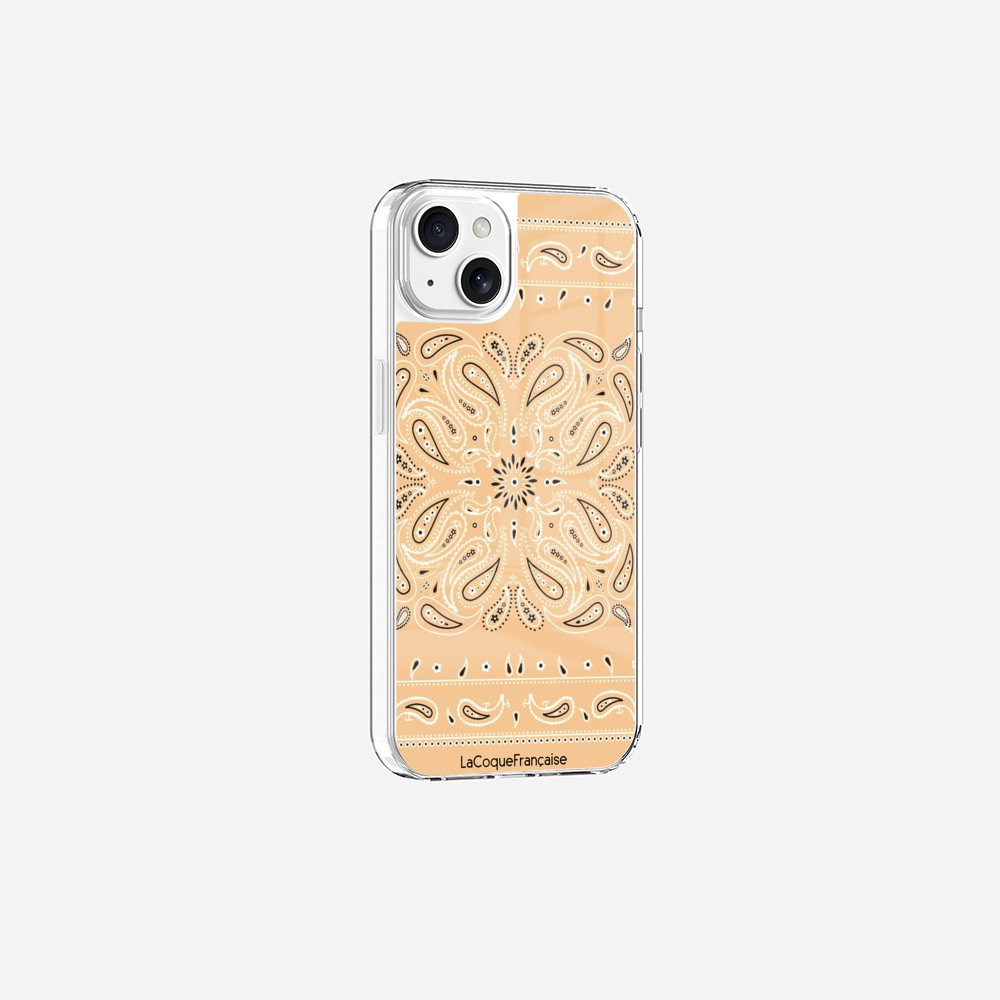 Coque Sans Anneaux Imprimee Bandana Beige