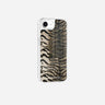 Coque Sans Anneaux Imprimee Zebre Gris