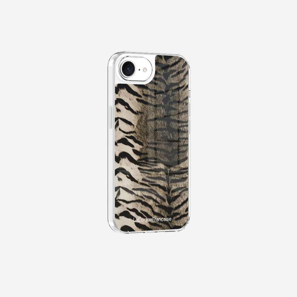 Coque Sans Anneaux Imprimee Zebre Gris