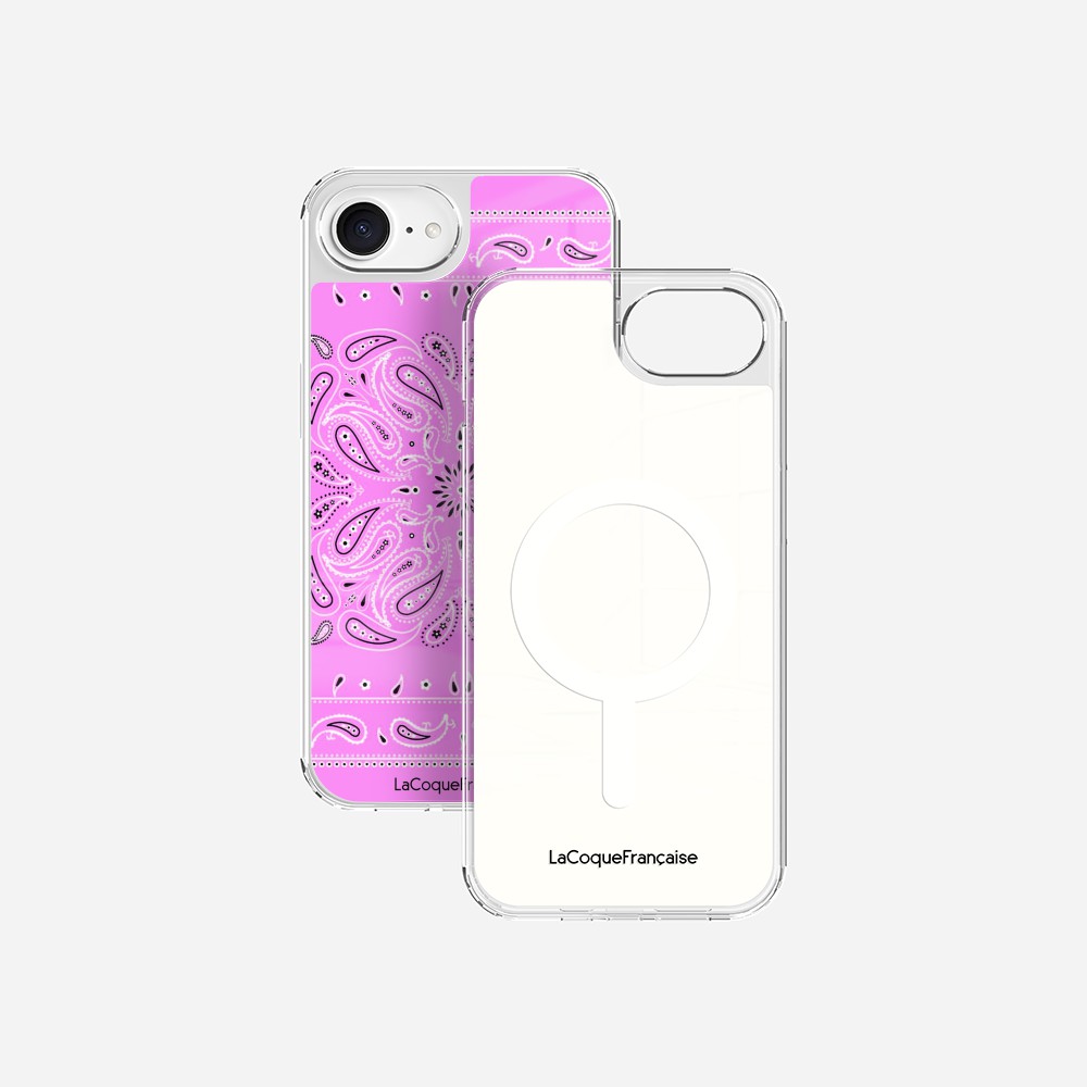 Coque Sans Anneaux Imprimee Bandana Rose