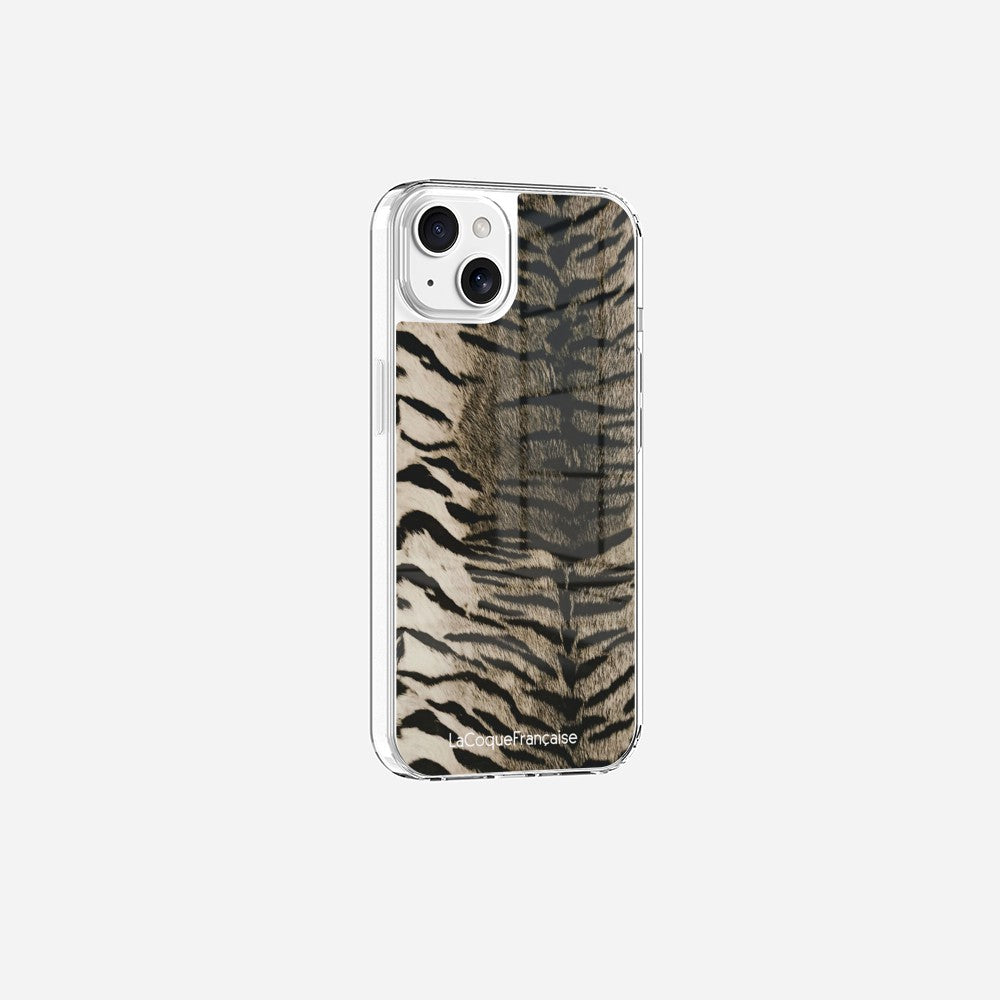 Coque Sans Anneaux Imprimee Zebre Gris
