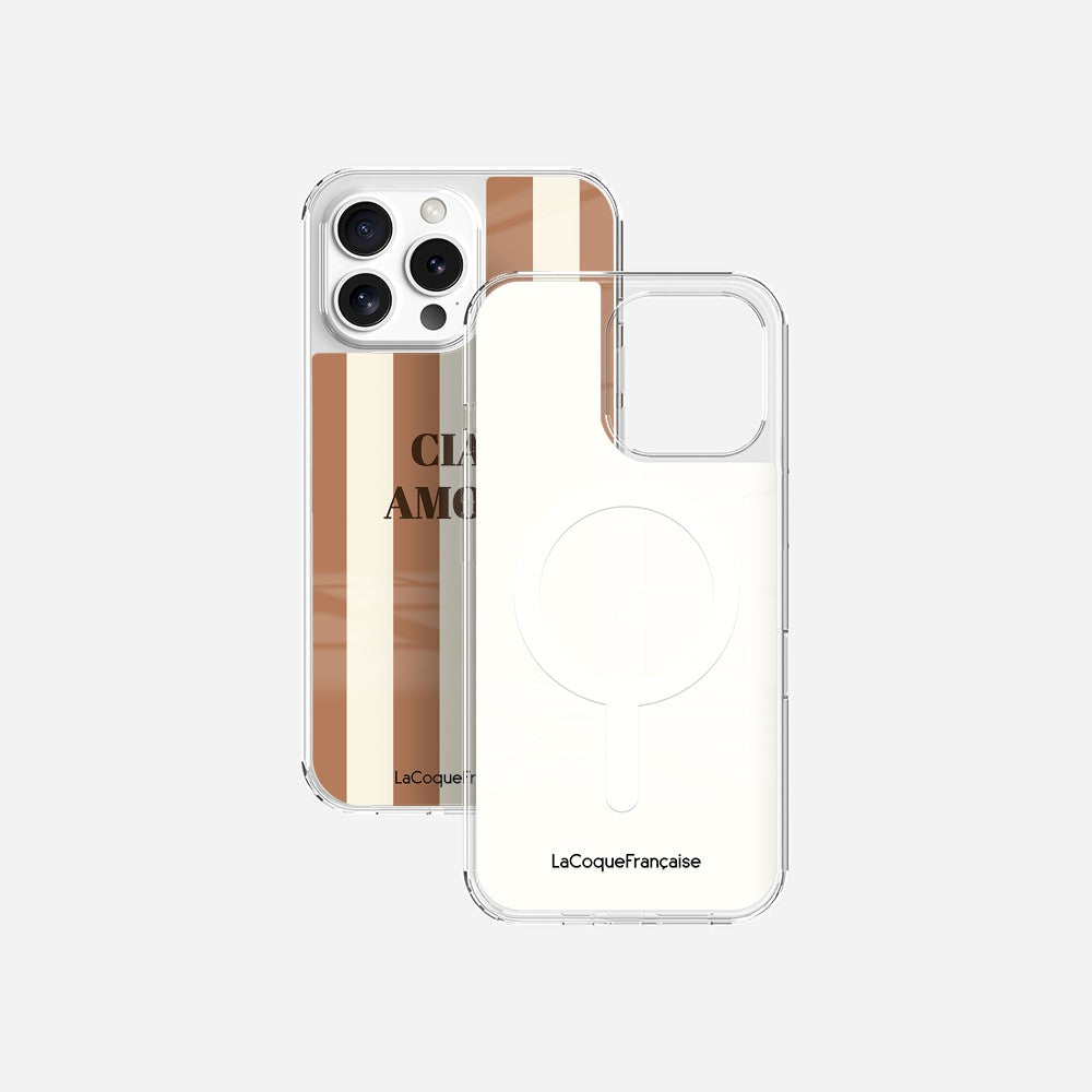 Coque Sans Anneaux Imprimee Ciao Amore Beige