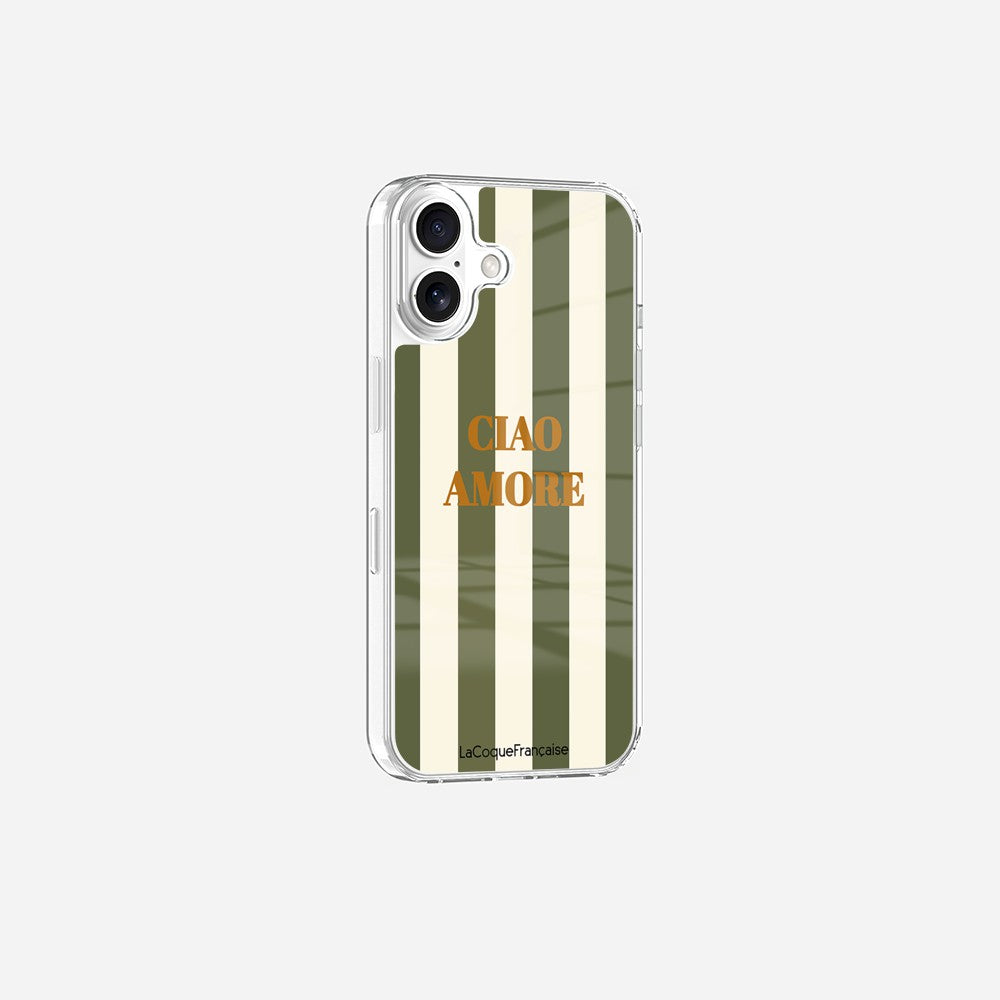 Coque Sans Anneaux Imprimee Ciao Amore Kaki