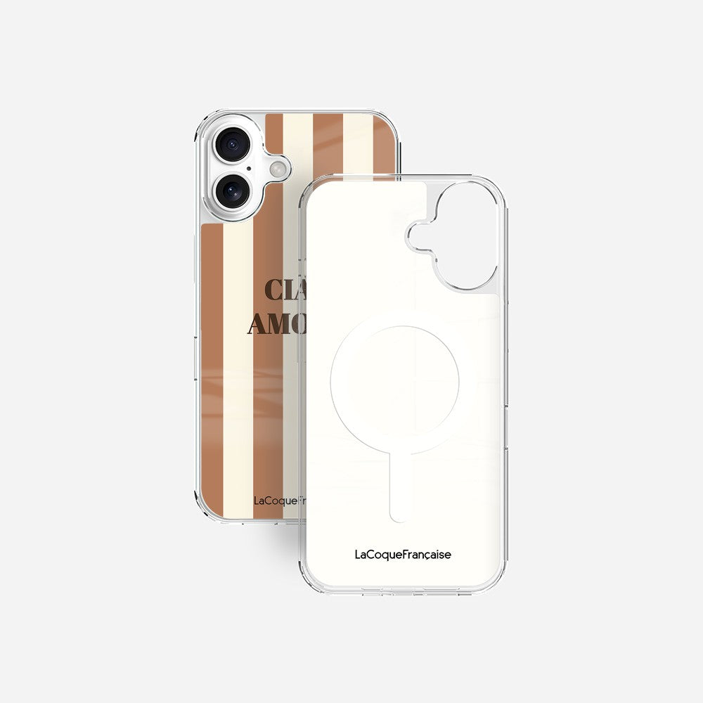 Coque Sans Anneaux Imprimee Ciao Amore Beige