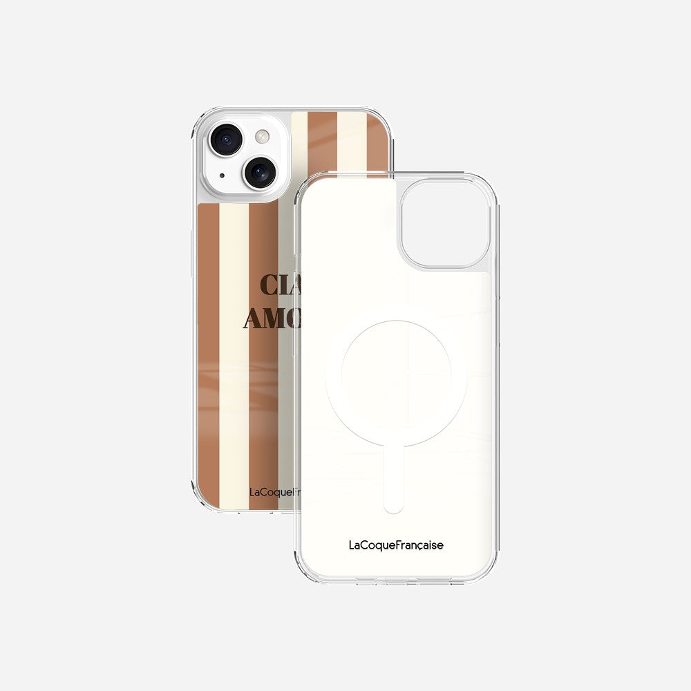 Coque Sans Anneaux Imprimee Ciao Amore Beige