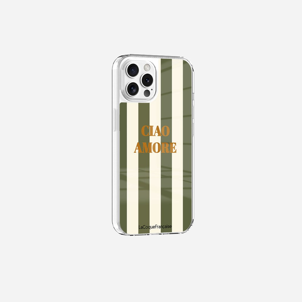 Coque Sans Anneaux Imprimee Ciao Amore Kaki