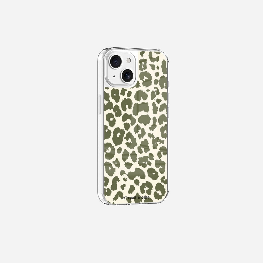 Coque Sans Anneaux Imprimee Leopard Kaki