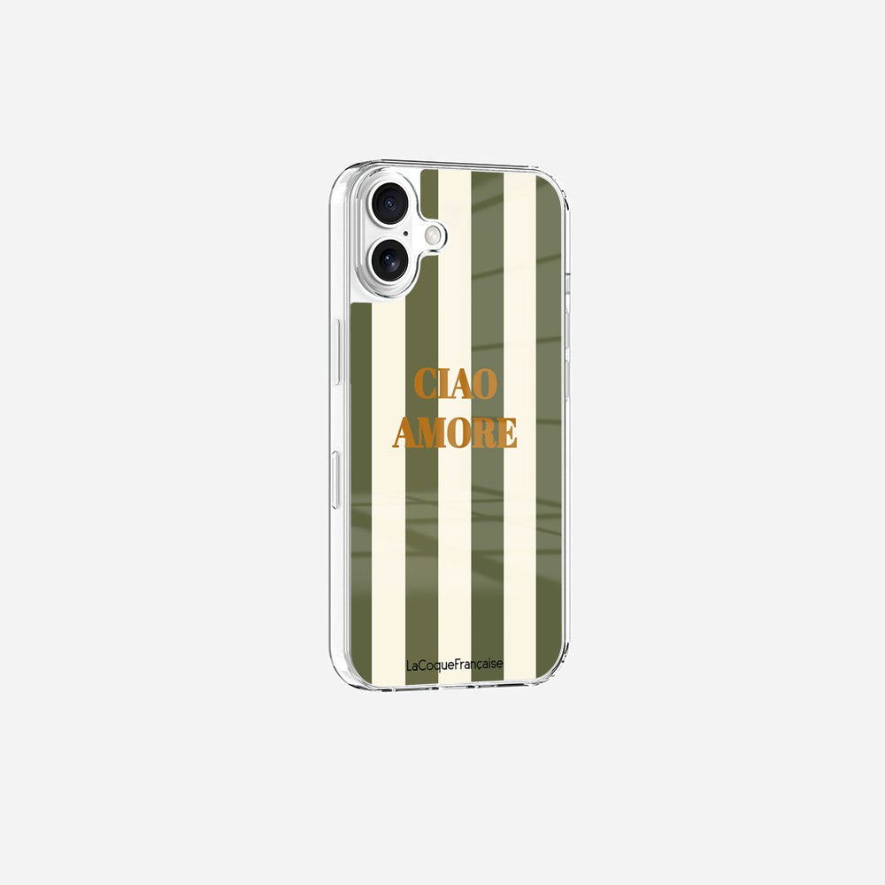 Coque Sans Anneaux Imprimee Ciao Amore Kaki