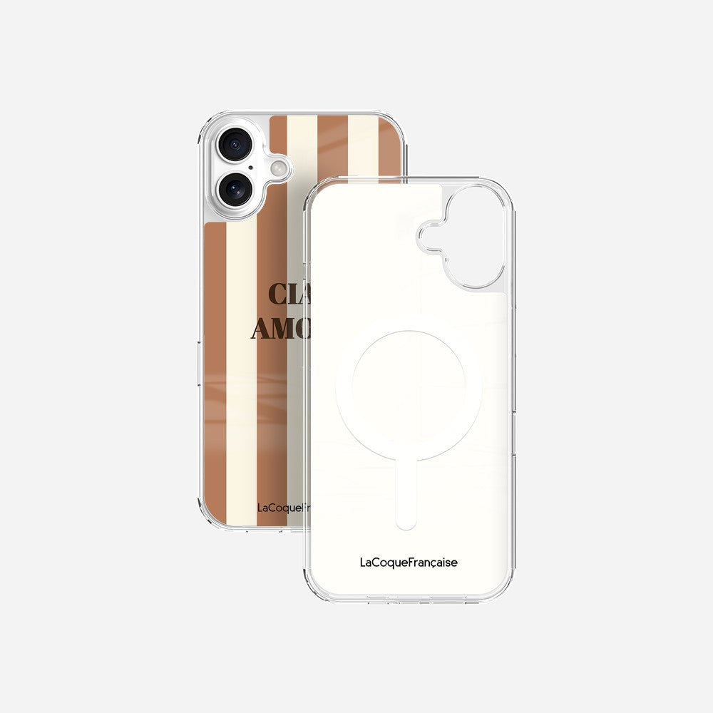 Coque Sans Anneaux Imprimee Ciao Amore Beige