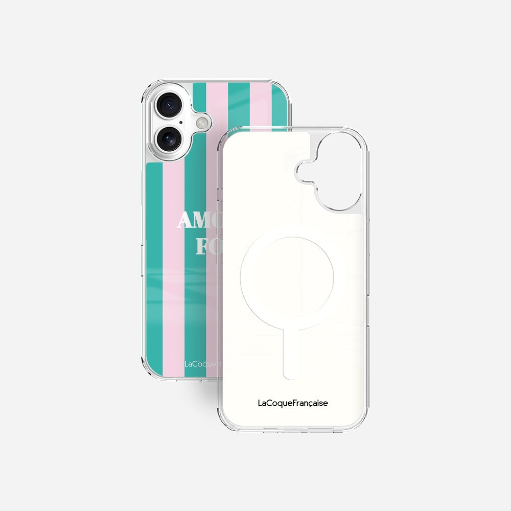 Coque Sans Anneaux Imprimee Amour Fou Rose