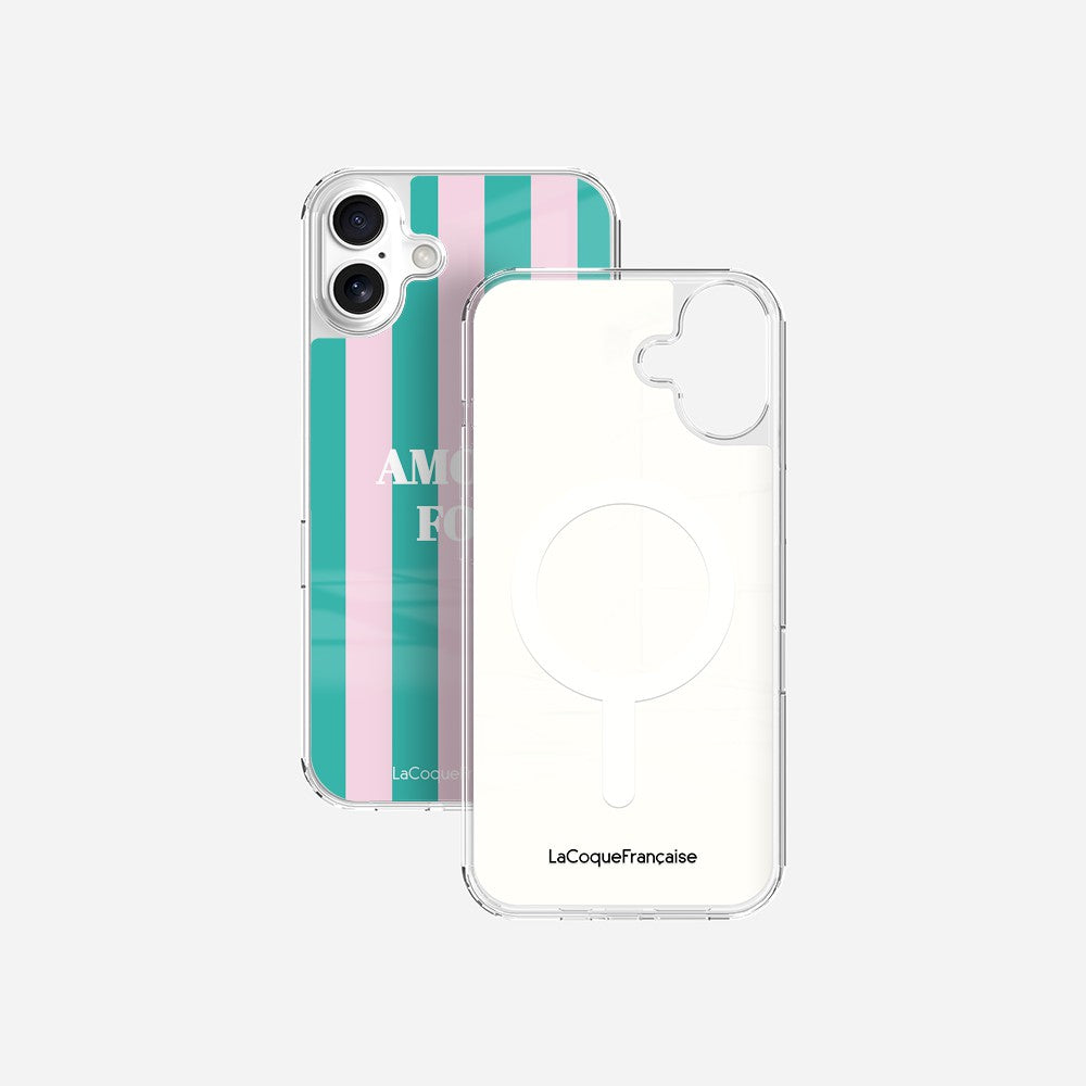 Coque Sans Anneaux Imprimee Amour Fou Rose