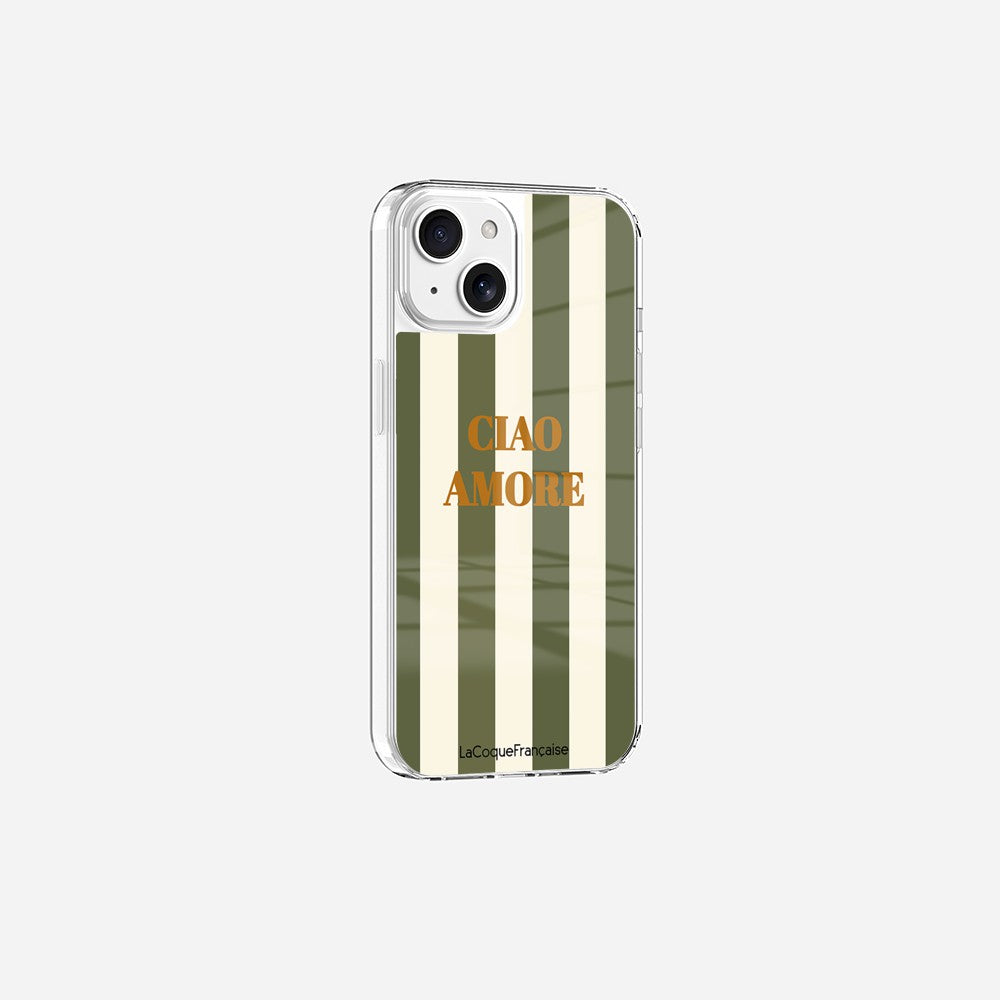 Coque Sans Anneaux Imprimee Ciao Amore Kaki
