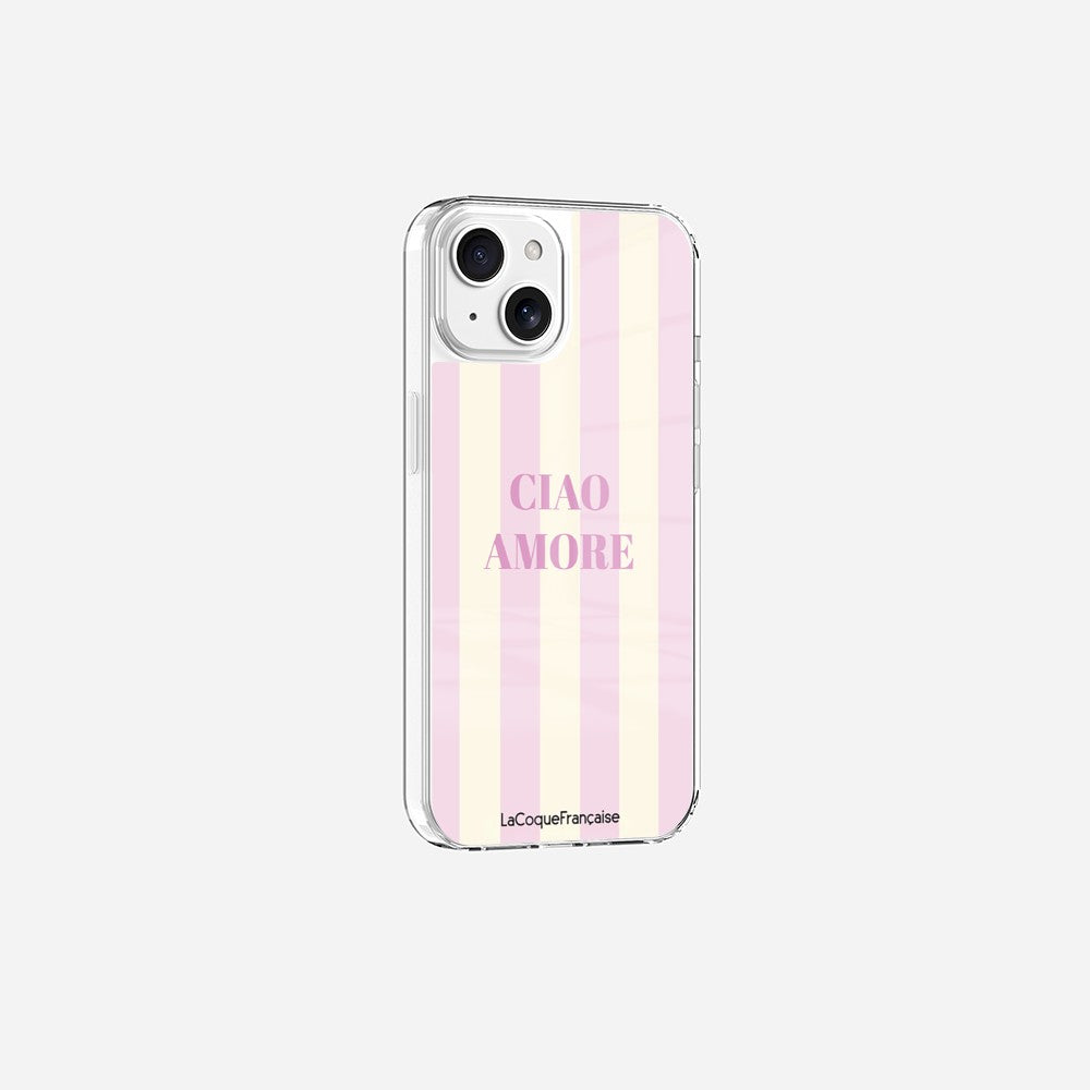 Coque Sans Anneaux Imprimee Ciao Amore Rose