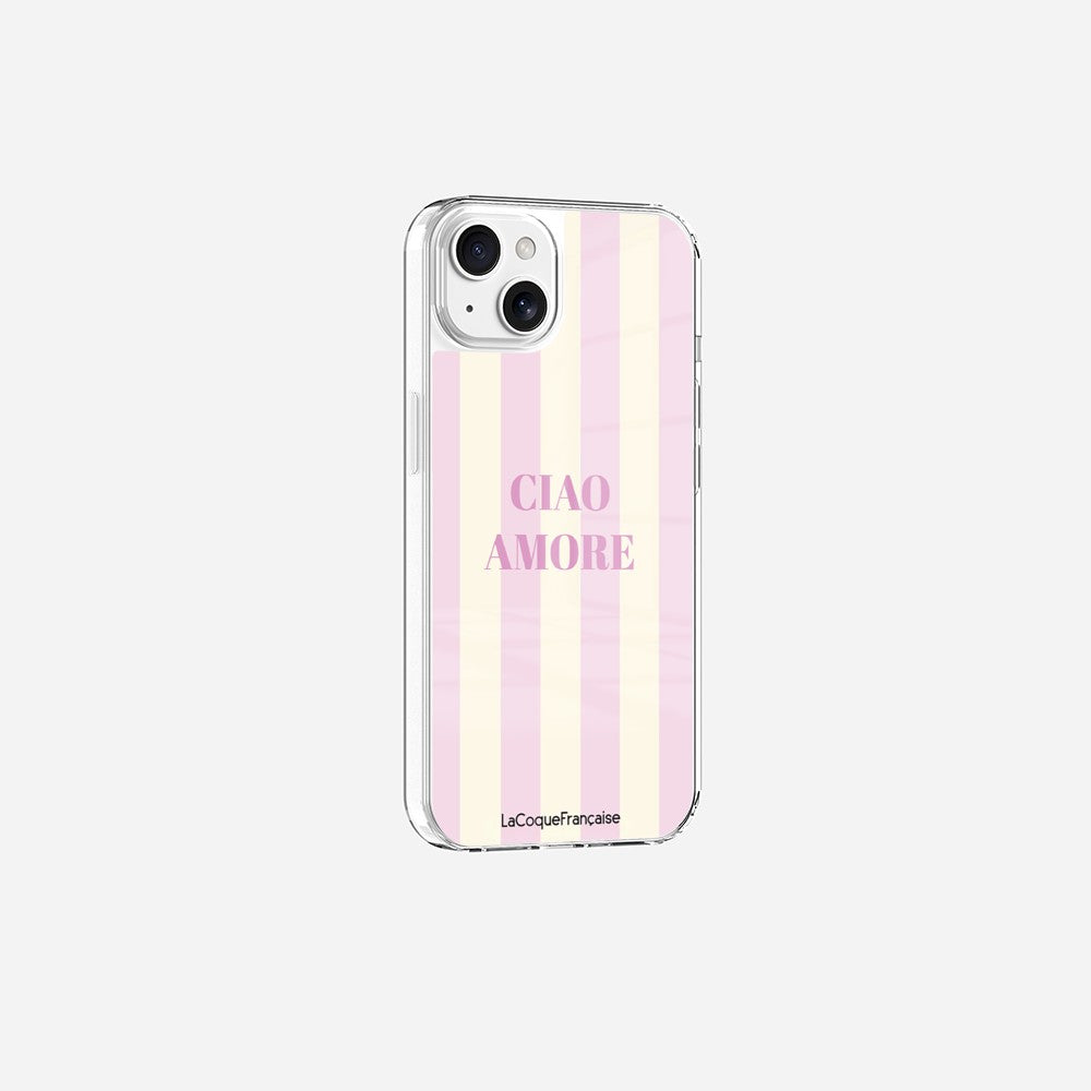 Coque Sans Anneaux Imprimee Ciao Amore Rose