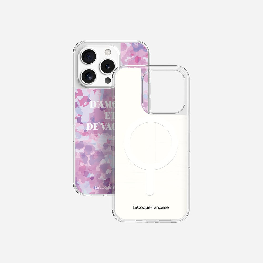 Coque Sans Anneaux Imprimee D'amour Et De Vagues Parme