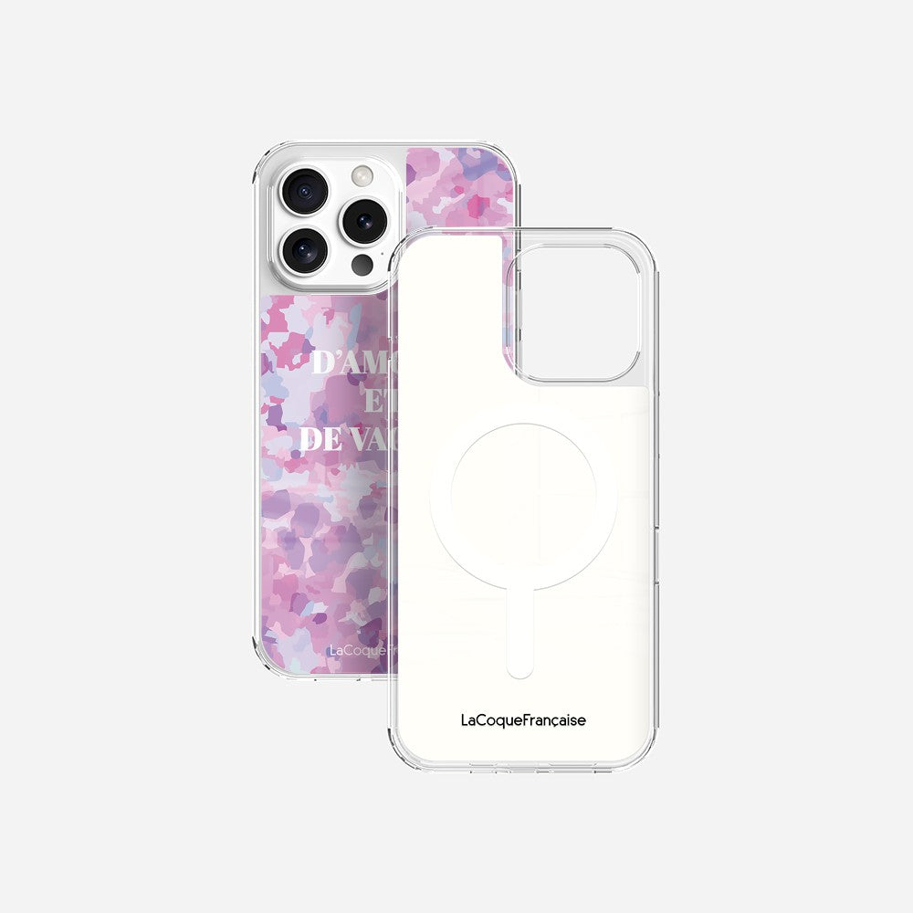 Coque Sans Anneaux Imprimee D'amour Et De Vagues Parme