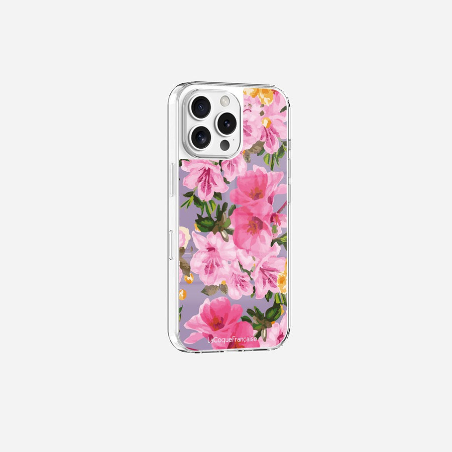 Coque Sans Anneaux Imprimee Fleuri Rose - 4