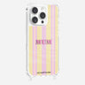 Coque Anneaux Imprimee Mum - Rose Et Jaune